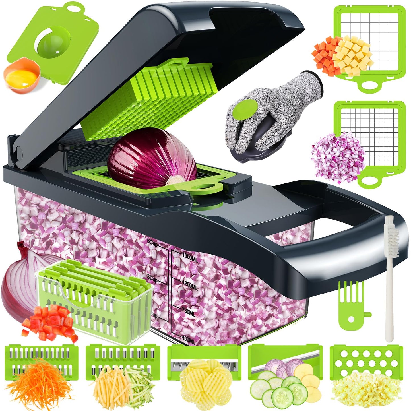 Cortador de Verduras 16 en 1 ChefDiem – Cocina Fácil, Vida Fit